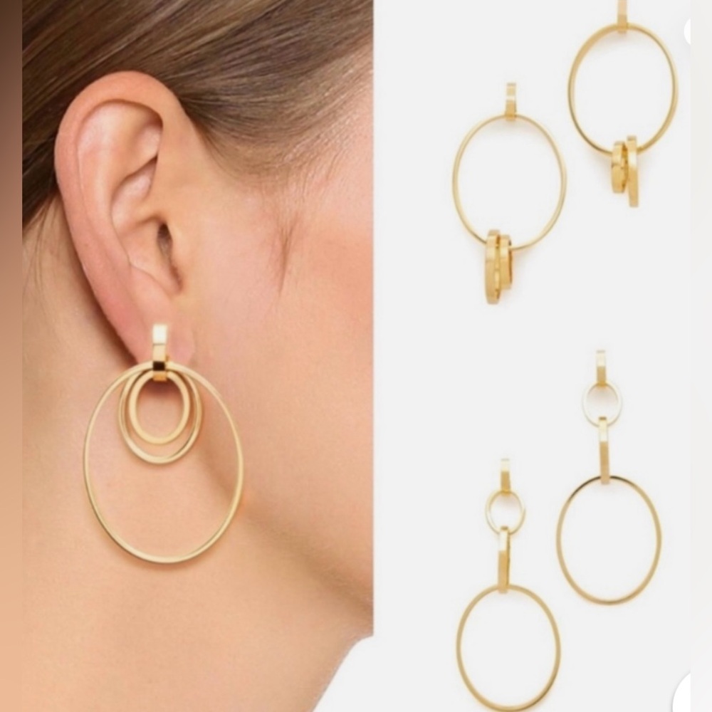 Vita Fede Cassio Ten Way Modular Earrings in Gold